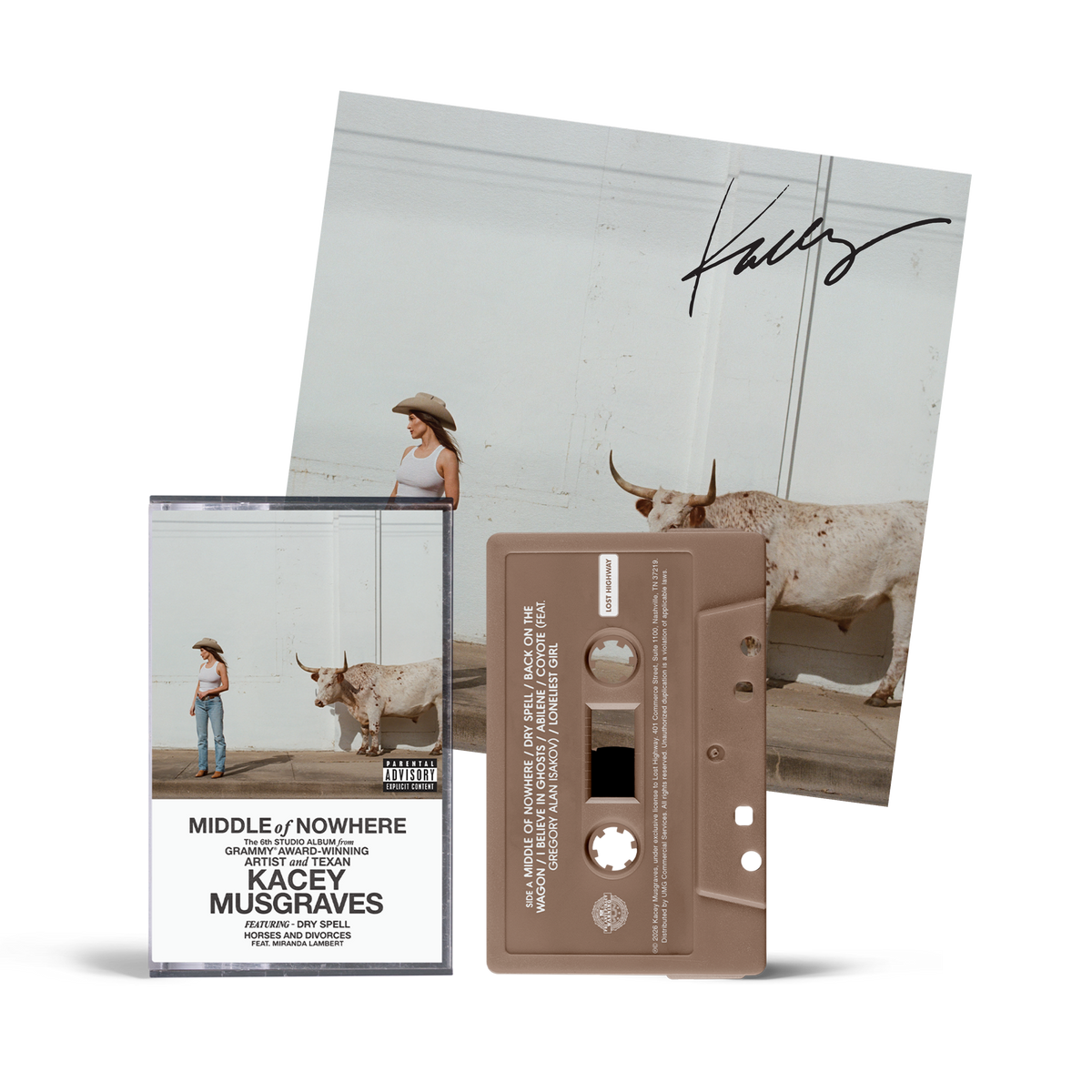 Middle of Nowhere - Store Exclusive Cassette + Signed Art Card - Kacey ...