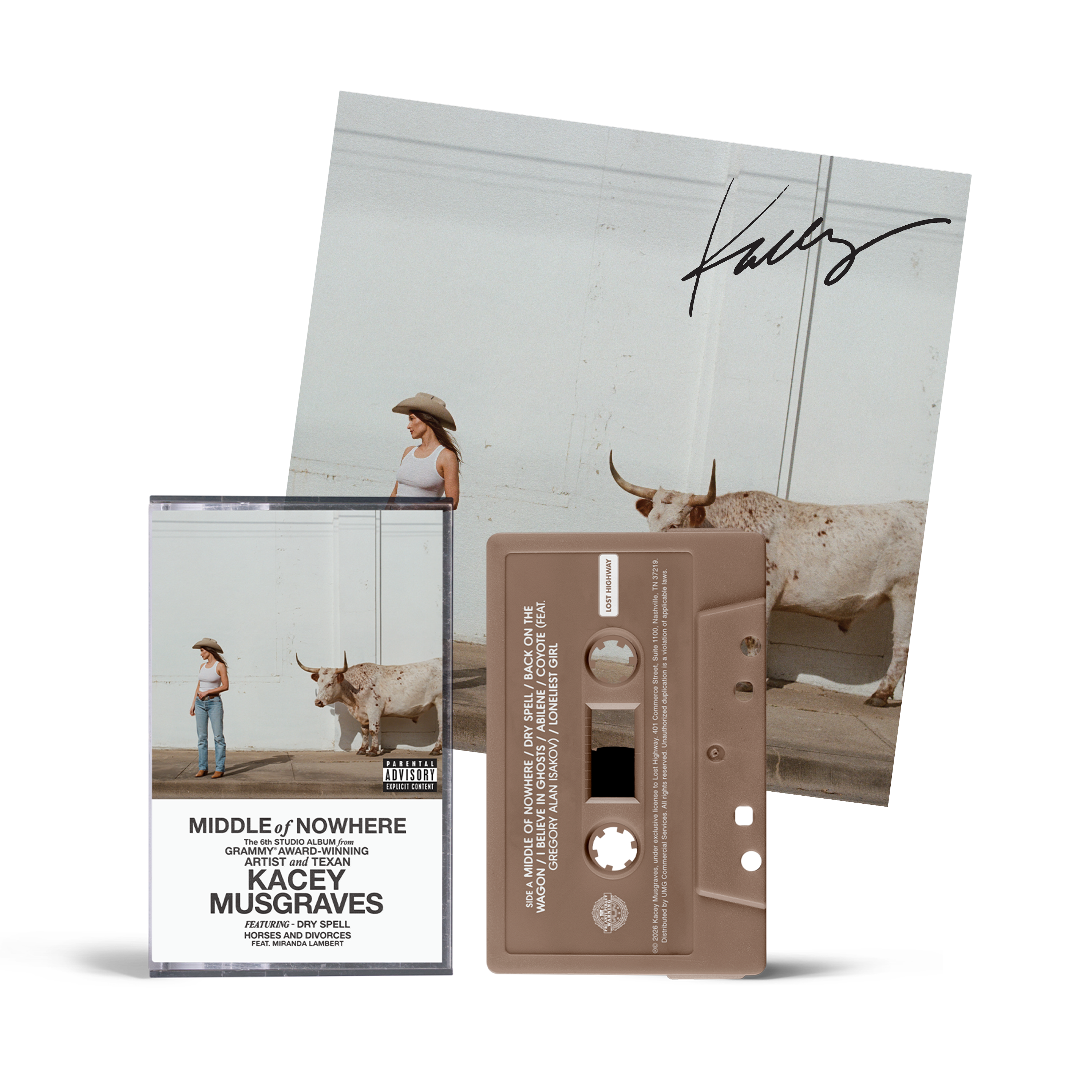 Middle of Nowhere - Store Exclusive Cassette + Signed Art Card