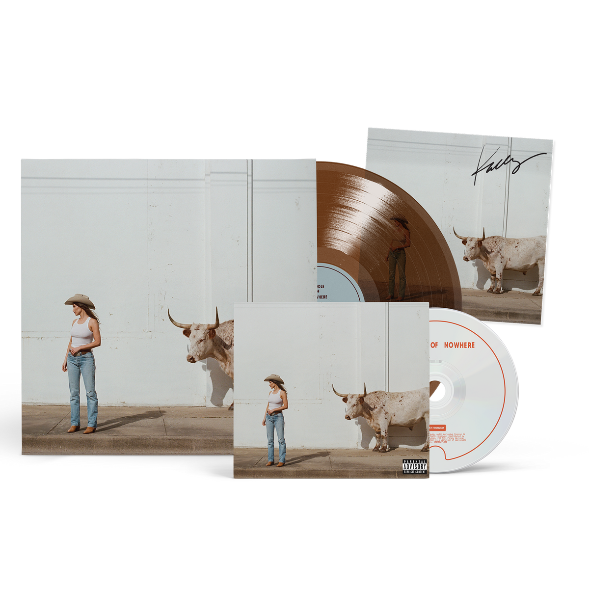Middle of Nowhere - Whiskey-Coloured Vinyl, CD + Signed Art Card Bundl ...