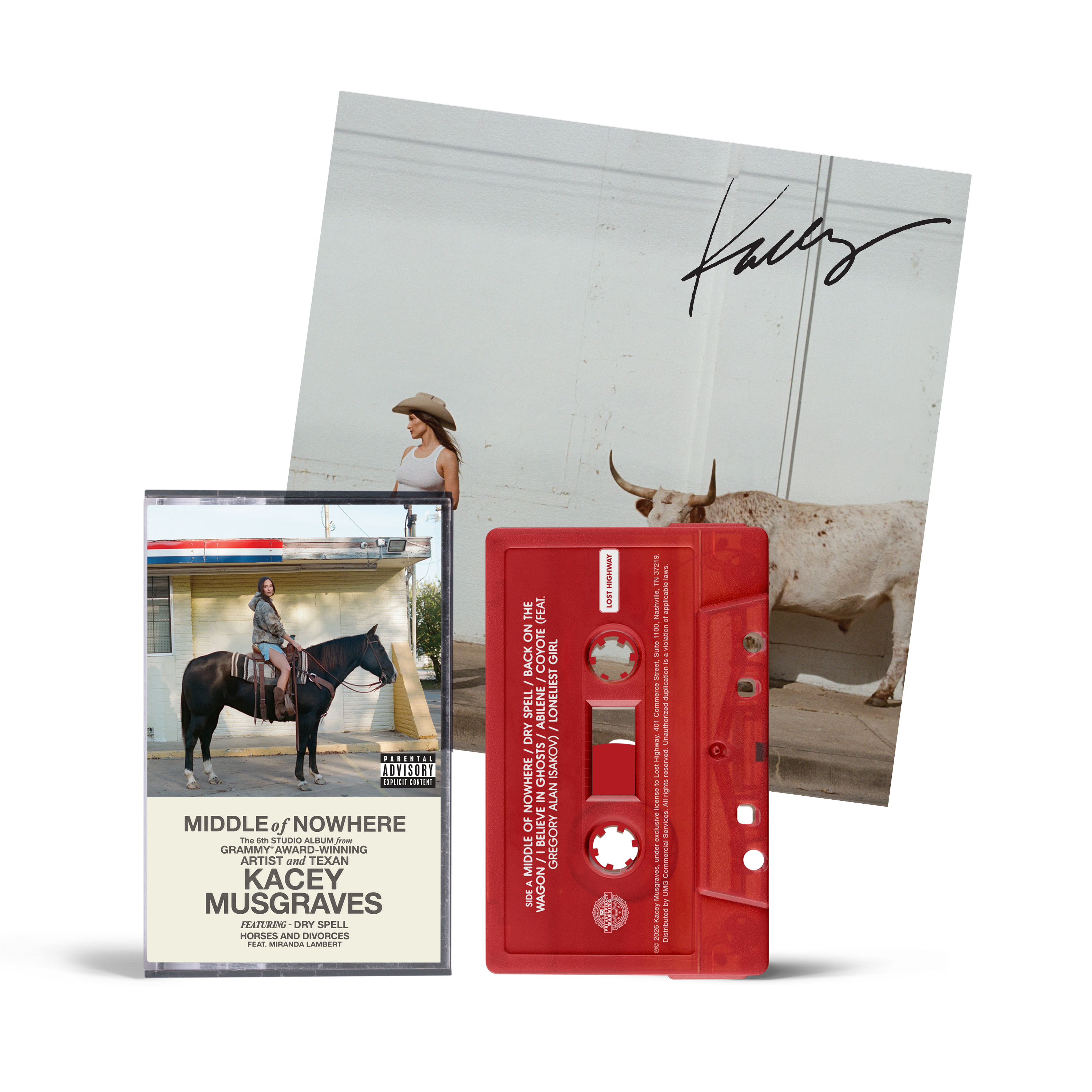 Middle of Nowhere UK Exclusive Cassette + Signed Art Card